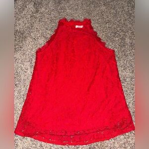 Halife Red Lace Blouse-medium